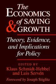 Tapa de The economics of saving and growth