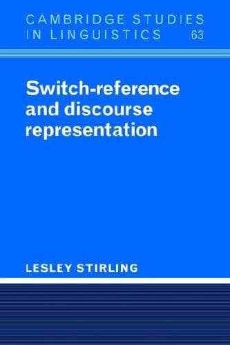 Tapa de Switch-Reference and Discourse Representation (Cambridge Studies in Linguistics)