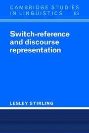 Tapa de Switch-Reference and Discourse Representation (Cambridge Studies in Linguistics)