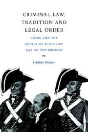 Tapa de Criminal law, tradition, and legal order
