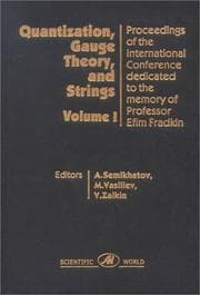 Tapa de Quantization, gauge theory, and strings