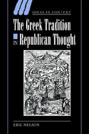 Tapa de The Greek Tradition in Republican Thought (Ideas in Context)