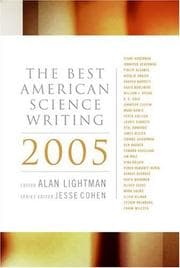 Tapa de The Best American Science Writing 2005