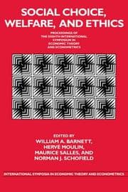 Tapa de Social Choice, Welfare, and Ethics