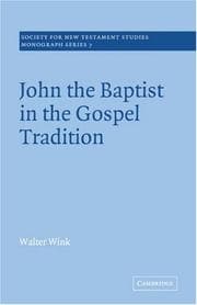 Tapa de John the Baptist in the Gospel Tradition