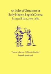 Tapa de Index of Characters in Early Modern English Drama