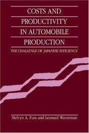 Tapa de Costs and productivity in automobile production