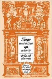 Tapa de Literary Transmission and Authority