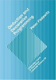 Tapa de Deductive and Declarative Programming (Cambridge Tracts in Theoretical Computer Science)