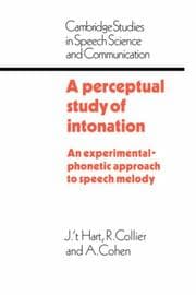 Tapa de Perceptual Study of Intonation