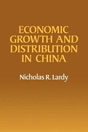 Tapa de Economic growth and distribution in China
