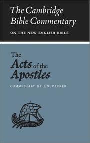 Tapa de The Acts of the Apostles (Cambridge Bible Commentaries on the New Testament)