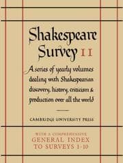 Tapa de Shakespeare Survey