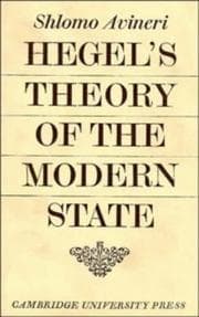 Tapa de Hegel's theory of the modern state