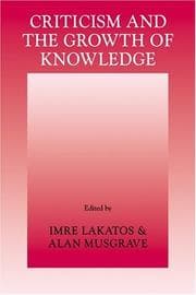 Tapa de Criticism and the growth of knowledge