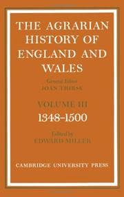 Tapa de The Agrarian History of England and Wales