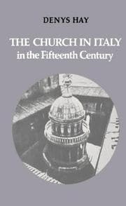 Tapa de The church in Italy in the fifteenth century