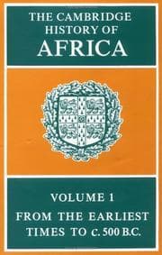 Tapa de The Cambridge History of Africa. Volume 1. From the Earliest Times to c. 500 B.C.