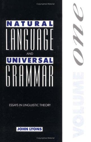 Tapa de Natural language and universal grammar