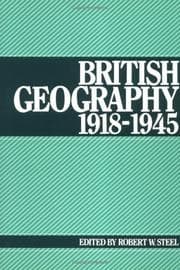 Tapa de British Geography 19181945