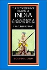 Tapa de A social history of the Deccan, 1300-1761