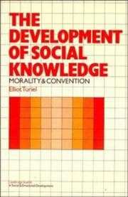 Tapa de The development of social knowledge