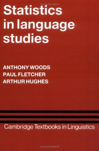 Tapa de Statistics in language studies