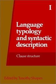 Tapa de Language typology and syntactic description