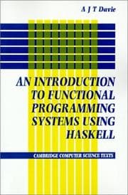 Tapa de An introduction to functional programming systems using Haskell
