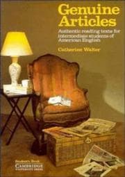 Tapa de Genuine Articles Student's book