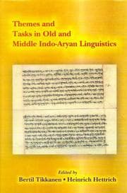 Tapa de Themes and tasks in old and middle Indo-Aryan linguistics