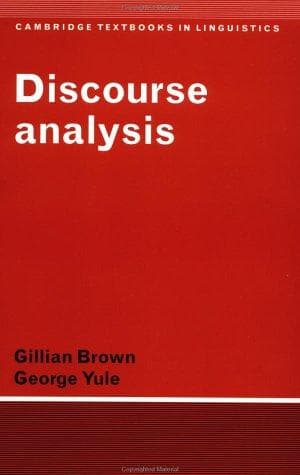 Tapa de Discourse analysis