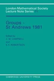 Tapa de Groups--St. Andrews 1981