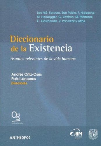 Tapa de Diccionario de la existencia