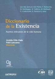 Tapa de Diccionario de la existencia