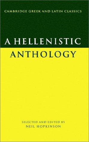 Tapa de A Hellenistic anthology