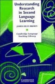 Tapa de Understanding research in second language learning