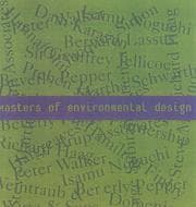 Tapa de Masters of Environmental Design