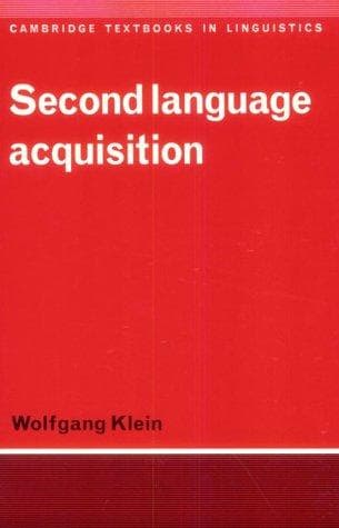 Tapa de Second language acquisition