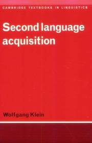 Tapa de Second language acquisition