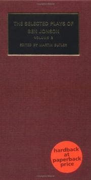 Tapa de The selected plays of Ben Jonson