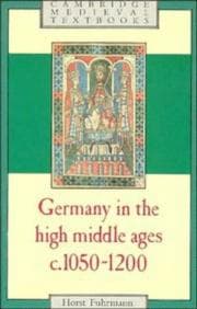 Tapa de Germany in the High Middle Ages, c. 1050-1200