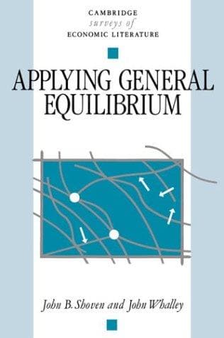 Tapa de Applying general equilibrium