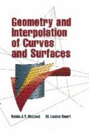 Tapa de Geometry and interpolation of curves and surfaces