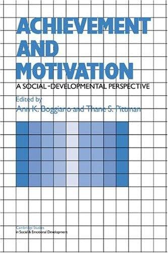 Tapa de Achievement and Motivation