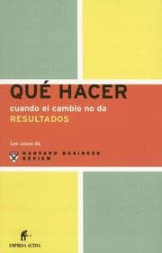 Tapa de Qué hacer cuando el cambio no da resultados