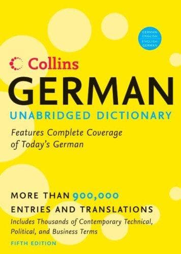 Tapa de Collins German Unabridged Dictionary 5th Edition