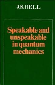 Tapa de Speakable and unspeakable in quantum mechanics