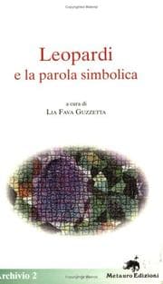 Tapa de Leopardi E La Parola Simbolica