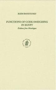 Tapa de Functions of code-switching in Egypt